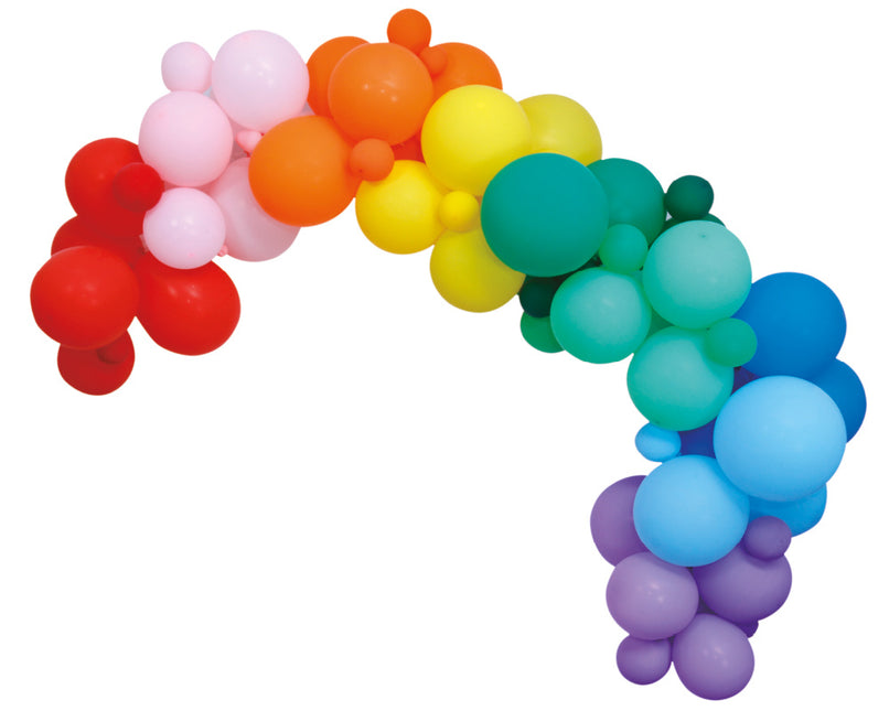 Arche de ballons Fait maison Set Arc-en-ciel 4m