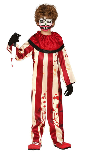 Clown Costume d'Halloween Enfant Rayé