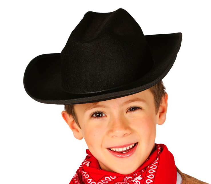 Chapeau de cow-boy Noir Enfants