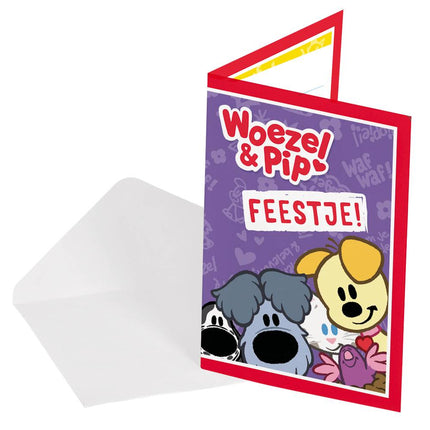 Invitations Woezel et Pip 8pcs