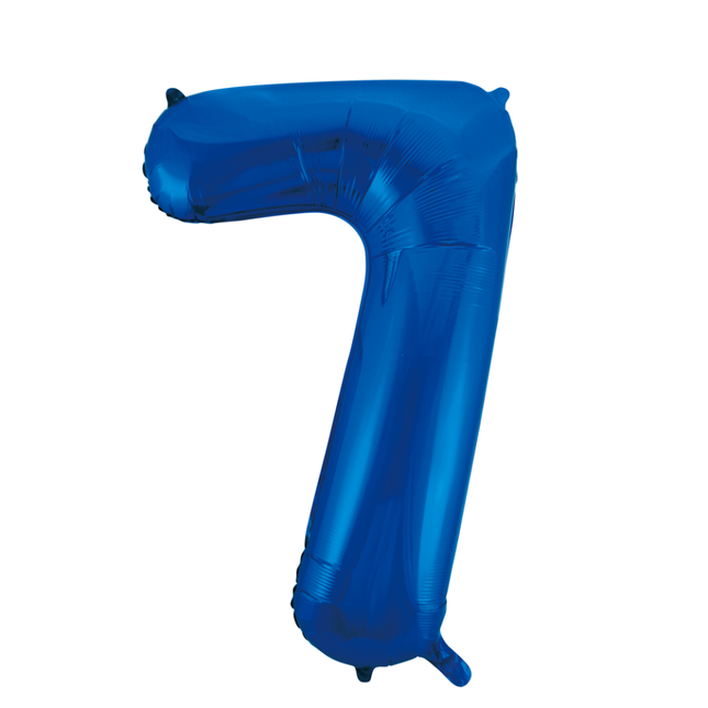 Ballon de baudruche Figure 7 Bleu XL 86cm vide