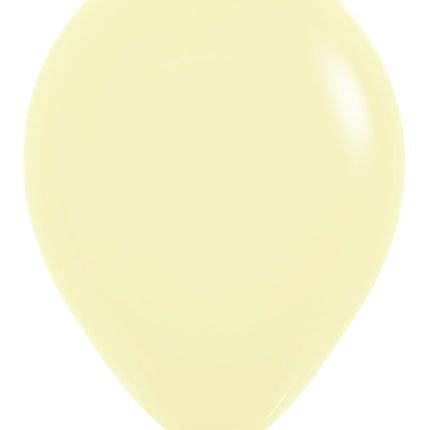 Ballons Pastel Jaune Mat 30cm 50pcs