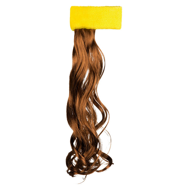 Bandeau jaune Cheveux bruns