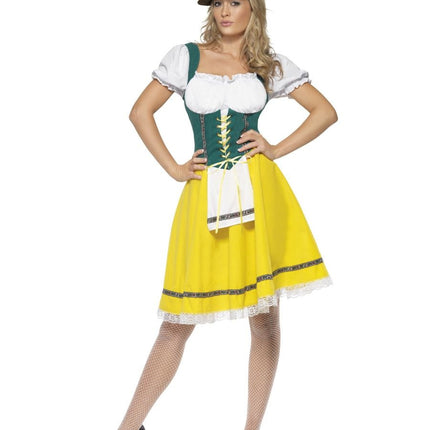 Robe Dirndl Oktoberfest Jaune