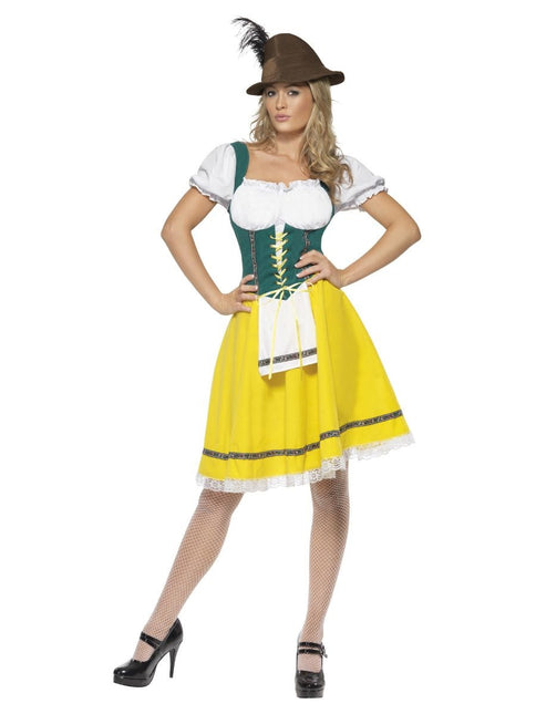 Robe Dirndl Oktoberfest Jaune