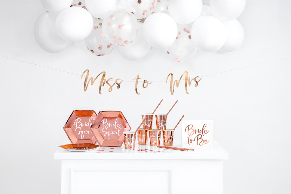 Guirlande de mariage Miss to Mrs, Rose Gold 76cm