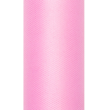 Rouleau de tulle rose 15cm 9m