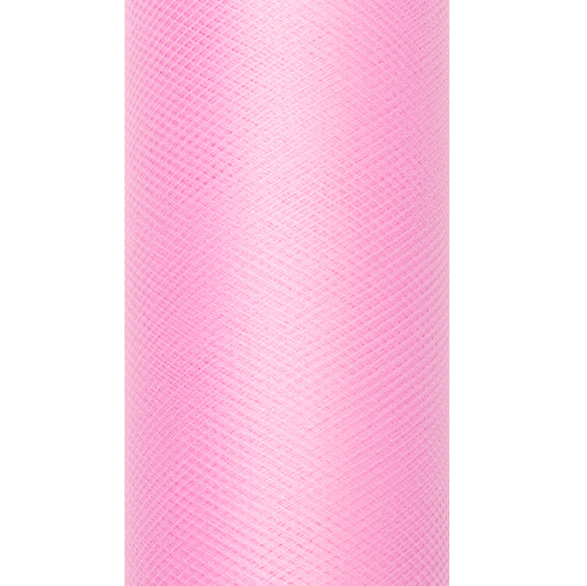 Rouleau de tulle rose 15cm 9m