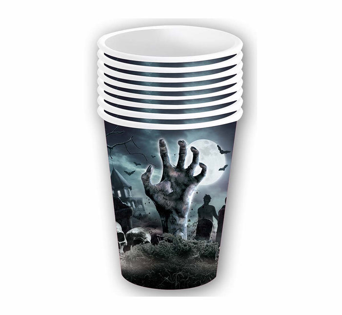 Tasses de cimetière d'Halloween 355ml 6pcs