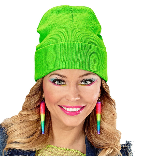 Chapeau vert fluo