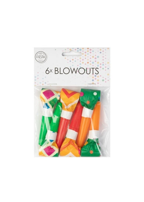 Languettes de rouleau colorées 6pcs