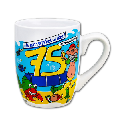 Mug 75 ans 12cm