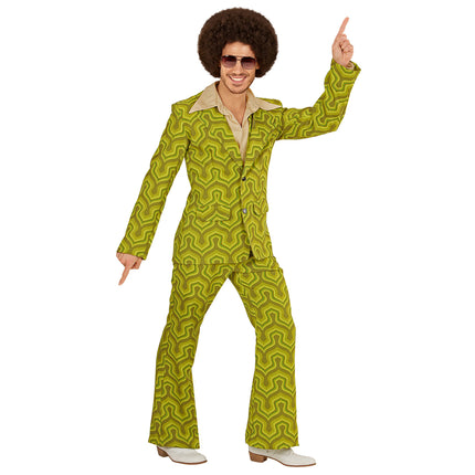 Costume Disco 70S Homme Vert