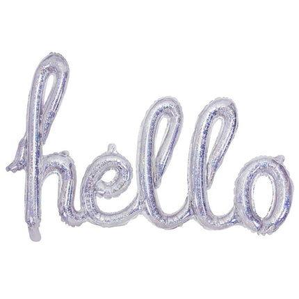 Ballon de baudruche Hello Holographic 72cm