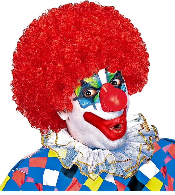 Perruque rouge Boucles de clown