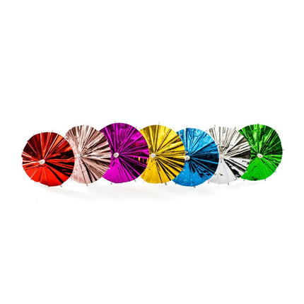 Autocollants colorés pour cocktails Parasol Long 10cm 10pcs