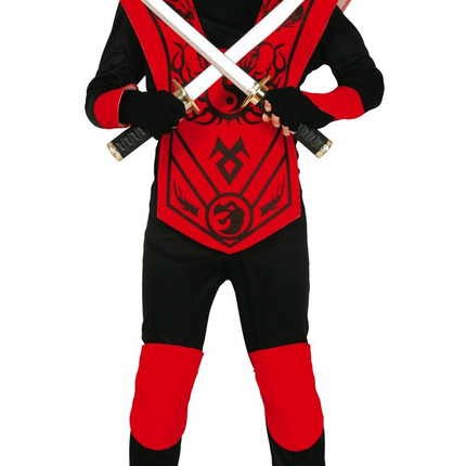 Combinaison Ninja Enfant Rouge