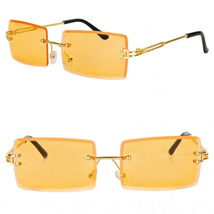 Lunettes Rectangle Orange