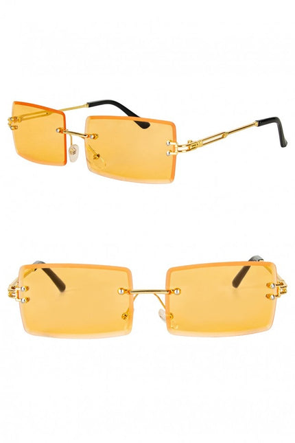 Lunettes Rectangle Orange