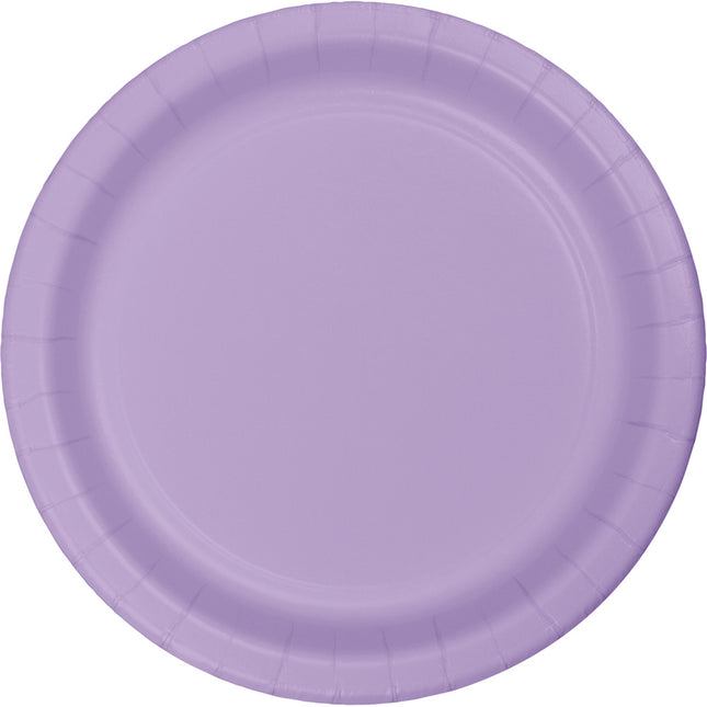 Assiettes lilas 23cm 24pcs