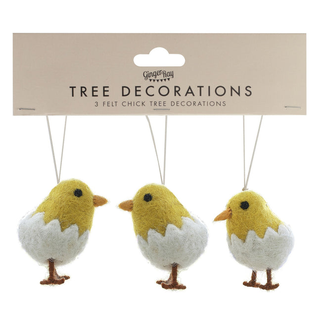 Décoration suspendue de poussins de Pâques 3pcs