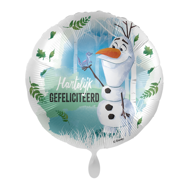 Ballon à l'hélium Frozen Olaf vide 43cm