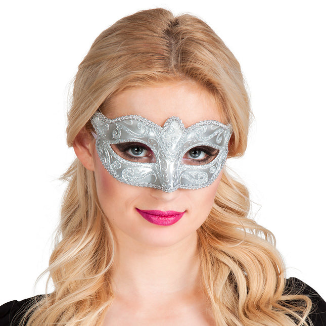 Masque pour les yeux Venice Felina Silver