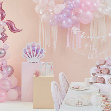 Guirlande de lettres Happy Birthday Personnalisable Mermaid 1.15m