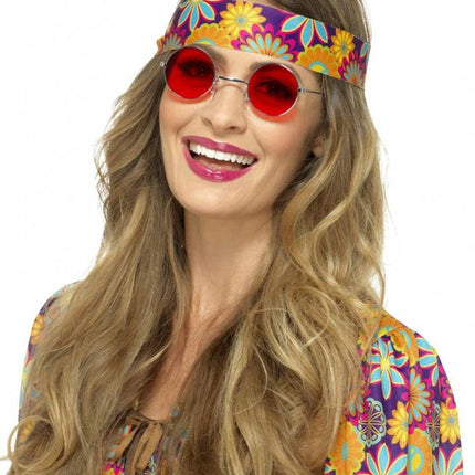 Lunettes Hippie Rouge