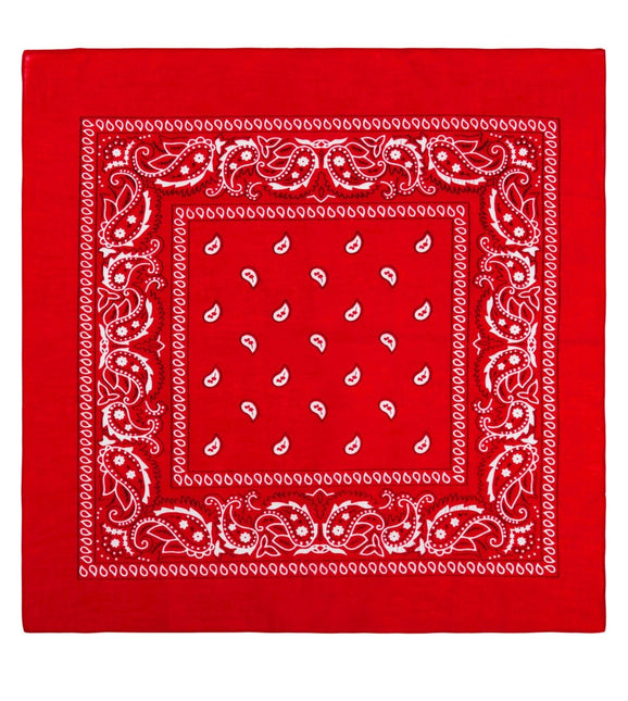 Foulard rouge Bandana