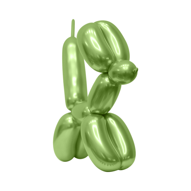 Ballons à modeler verts 100pcs