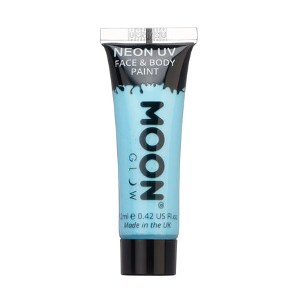 Moon Glow Pastel Neon UV Face Paint Bleu Pastel 12ml