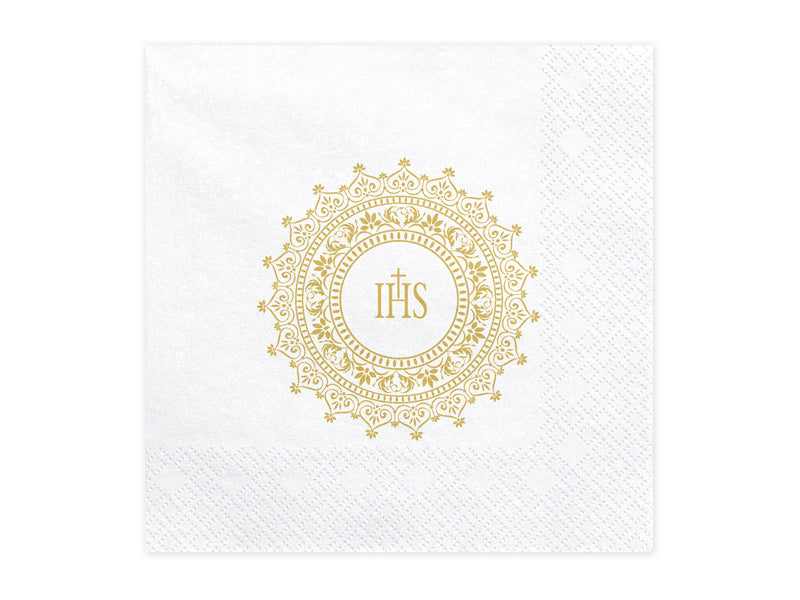 Serviettes de Communion Or 33cm 20pcs