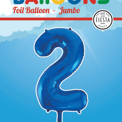 Ballon de baudruche Figure 2 Bleu XL 86cm vide