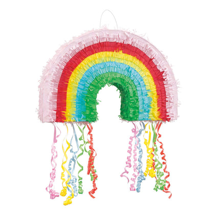 Pinata Franges arc-en-ciel 30cm