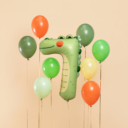 Ballon à l'hélium 7 ans Crocodile vide 73cm