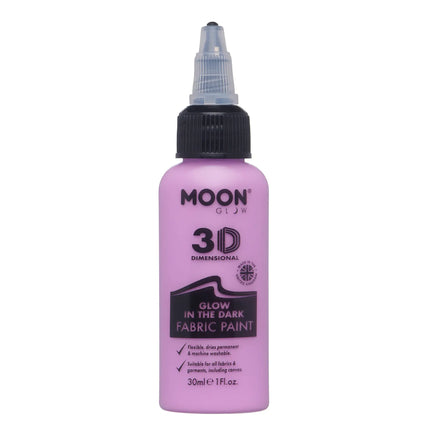 Moon Glow Peinture pour tissu phosphorescente violet 30ml