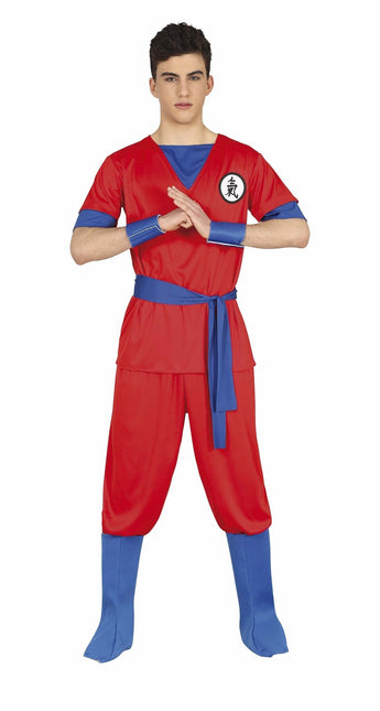 Costume de ninja rouge 14/16 ans