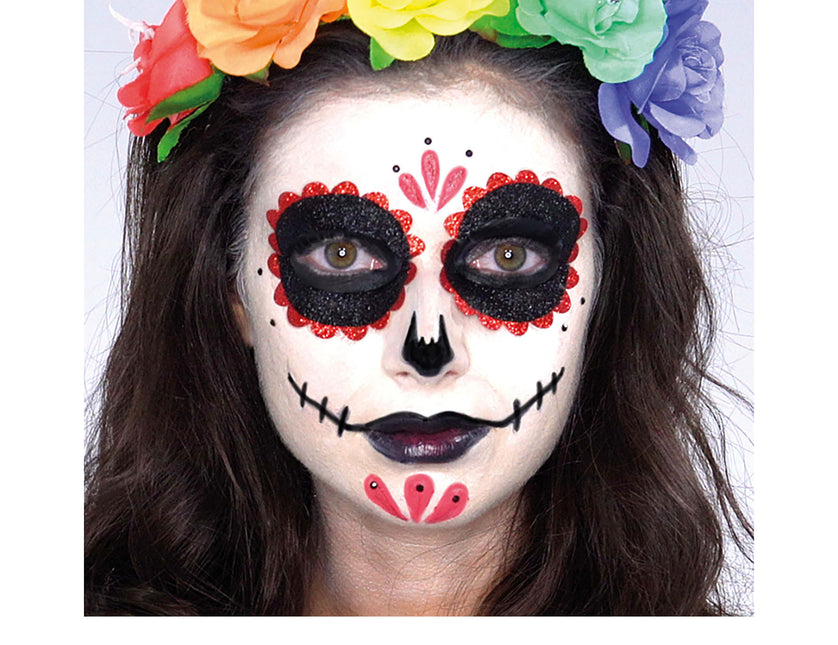 Set de maquillage Dia De Los Muertos 8 pièces