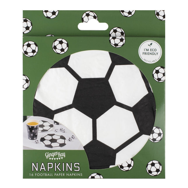 Serviettes de table Football 14.5cm 20pcs