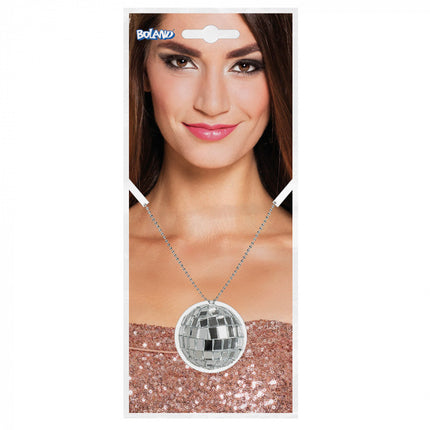 Collier boule disco