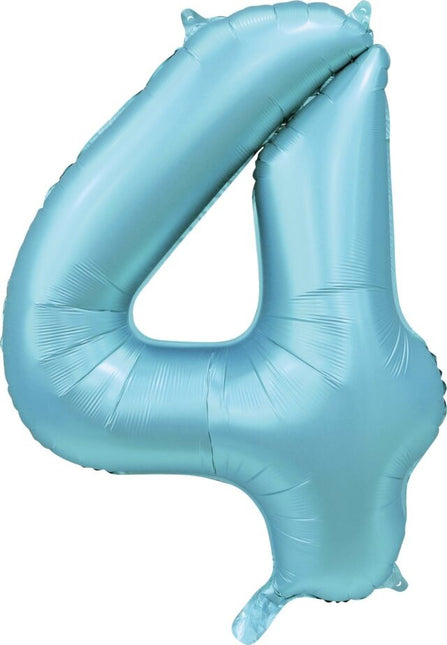 Ballon à figures bleu clair 4 ans Gloss 86cm