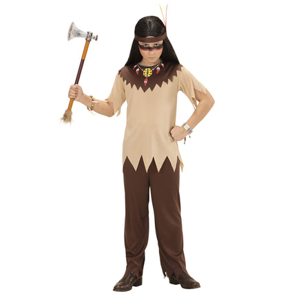 Costume indien Marron Beige Garçon 4 pièces