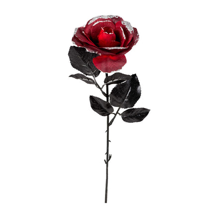 Halloween Rose Rouge 45cm