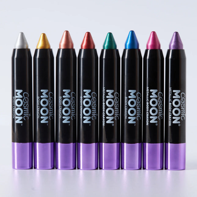 Cosmic Moon Metallic Body Crayons Green 3.2g