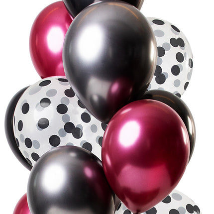 Jeu de ballons noirs 30cm 12pcs