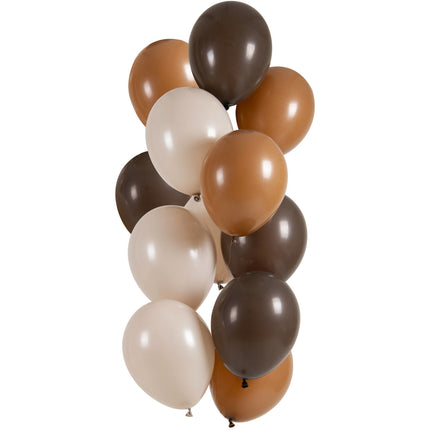 Ballons marrons 33cm 12pcs