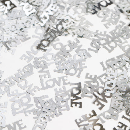 Confetti de table Love Silver