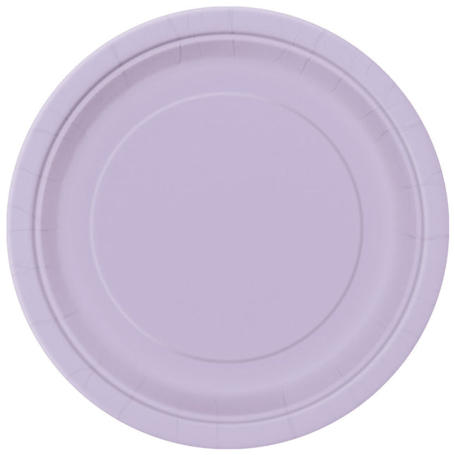 Assiettes Lilas 22cm 8pcs