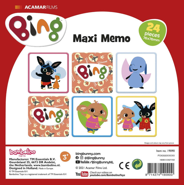 Bing Maxi Memo 36pcs